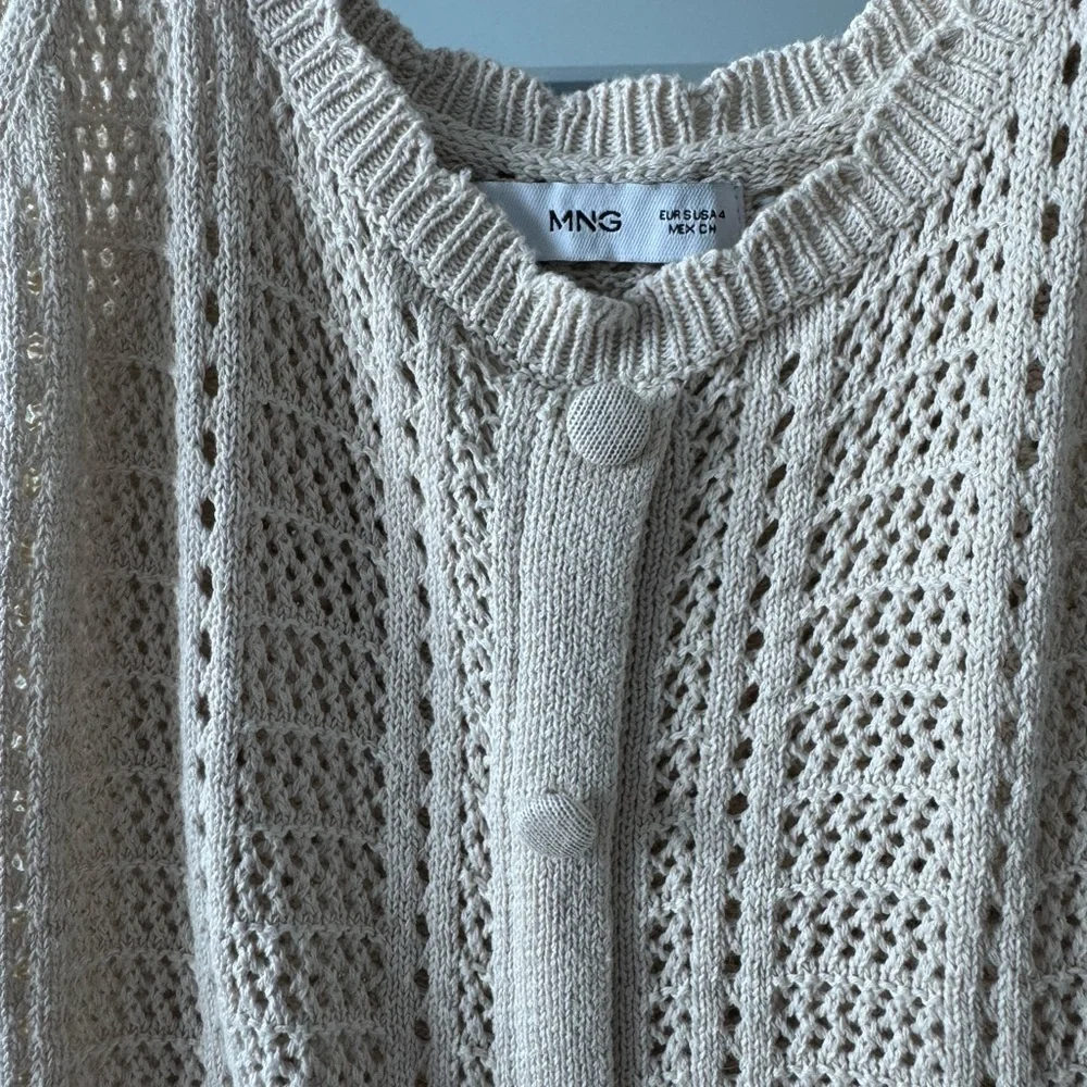 Mango Cream Crochet Dress - Picture 3 of 6